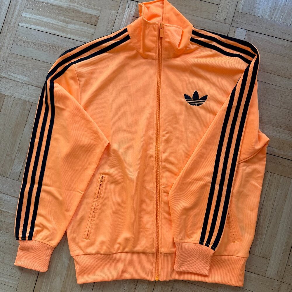 Adidas Track Jacket in Orange - Size S